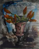 still life by Charles Ritter, watercolor on paper, offered Nov 2018