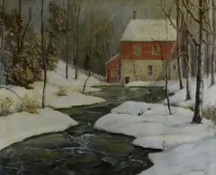 WI artist by Irving Lew Bichon, oil on canvas, sold Nov 2018
