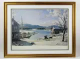 Somesville by John Stobart, circa 1998, lithograph 348/400, sold Jan 2023