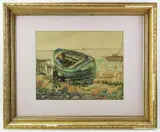 view towards Race Point by Charles Basing, watercolor, sold Feb 2023