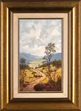 Savanah Landscape with Valley by Henry Bredenkamp, 2007, oil on board, sold Jul 2021
