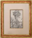 The Elevation of Saint Mary Magdalene by Albrecht Durer, woodcut on paper, sold Sep 2021