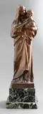 Untitled by Hans Müller, bronze sculpture of the Madonna and Child, sold Sep 2021