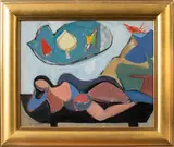 Untitled by Sara Winston, oil on canvas, sold Oct 2021