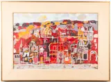 Untitled by Arnold Blanch, 1954, oil on masonite, sold Oct 2021