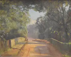 Untitled by Thomas J Yarwood, oil on canvas, sold Apr 2025