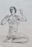 Untitled by Vesela Sultanova 'VesA', pencil on paper, sold Apr 2025