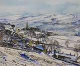 Untitled by David E Swithenbank, watercolour, sold Mar 2025