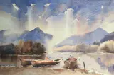 Untitled by Trevor Lingard, watercolour, sold Mar 2025