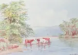 Untitled by H Smithbirt, watercolour, sold Feb 2025