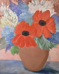 Untitled by Jane Louson, oil on canvas, sold Feb 2025