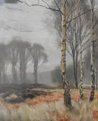 In a Windermere Birch Wood by James Thomas Watts, watercolour, sold Feb 2025
