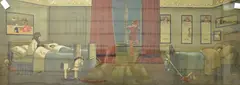 The Arrival of Peter Pan by John Hassall, lithograph, sold Jan 2025
