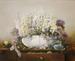 Untitled by Judith Levin, oil on canvas, sold Dec 2024
