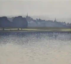 Spires' signed to the lower right, edition number 33/150 by Phil Greenwood, Aquatint, 'Spires' signed to the lower right, edition number, sold Dec 2024