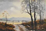 Bennachie from the East by David Wright, oil on canvas, sold Nov 2024