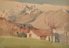 Untitled by Edgar Rowley Smart, 1924, watercolour, sold Nov 2024