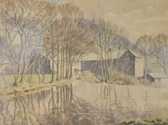 Untitled by Arthur Henry Graham Hoggarth, watercolour, sold Nov 2024