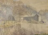 Untitled by Arthur Henry Graham Hoggarth, watercolour, sold Nov 2024