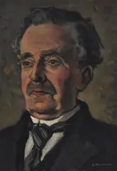 Untitled by Hurst Balmford, oil on board, sold Oct 2024