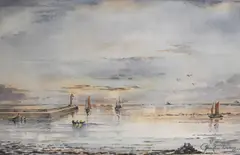 Untitled by Gordon Wilson, 1977, watercolour, sold Oct 2024