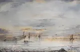 Untitled by Gordon Wilson, 1977, watercolour, sold Oct 2024