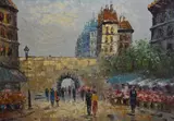 Untitled by Caroline C. Burnett, oil, sold Oct 2024
