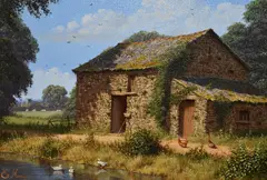 Untitled by Edward Hersey, oil on canvas, sold Oct 2024