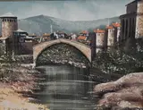 Autumn Falls by S.A. Smith Barrow, acrylic on board, sold Oct 2024