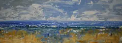 Untitled by Charles Williams, 1996, oil on board, sold Aug 2024