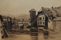Untitled by Wilfred Williams Ball, etching, sold Aug 2024