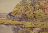 Untitled by Percy Mason, watercolour, sold Aug 2024