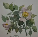 Untitled by D.M. Keen, watercolor, sold Aug 2024