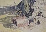 Alvis by Jill Healing, watercolor, sold Aug 2024