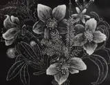 A Christmas Bunch by George Francis Reiss, 1960, etching, sold Aug 2024
