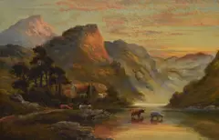 Untitled by William Langley, oil on canvas, sold Aug 2024