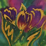 Untitled by Caren Threlfall, mixed media, sold Aug 2024