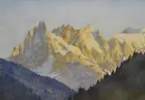 Untitled by Delmar Harmood Banner, 1960, watercolour, sold Aug 2024