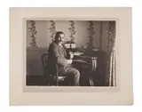 Ranji at his desk by Carl Vandyck, photograph, sold Aug 2025