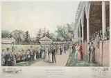 Germantown cricket club by Colin Campbell Cooper, Offset-lithograph printed in colours, sold Aug 2025