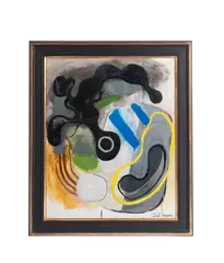 Untitled by Poul Agger, Oil on canvas, sold Aug 2025