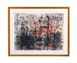 Abstract by Jacqueline Muller, Acrylic on paper, sold Aug 2025