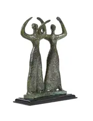 Untitled by Sava Sandić, 1959, Bronze with green patina, sold Aug 2025