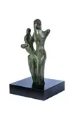 Mother and child by Eli Ilan, Bronze with green patina, sold Aug 2025