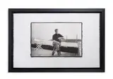 Francis bacon on his roof @ 80 narrow street london by Peter Beard, 1972, print, sold Aug 2025