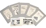 Untitled by Keith Grant, Pencil and one executed in oil pastel, sold Jul 2025