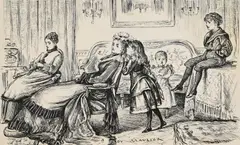 A belgravian mother by George du Maurier, Pen and ink, sold Jul 2025