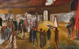 Christ healing the sick by Unity Spencer, Oil on canvas, sold Jul 2025