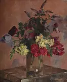 Still life of flowers by Allan Gwynne-Jones, 1927, Oil on canvas, sold Jul 2025