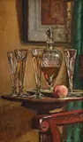 Wine glasses by Sylvia Gosse, Oil on canvas, sold Jul 2025